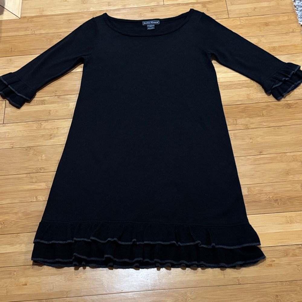 Jessica Howard Black Midi Dress